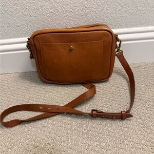 Madewell The Transport Camera Bag Y2k Bohemian Tan All Leather Preppy